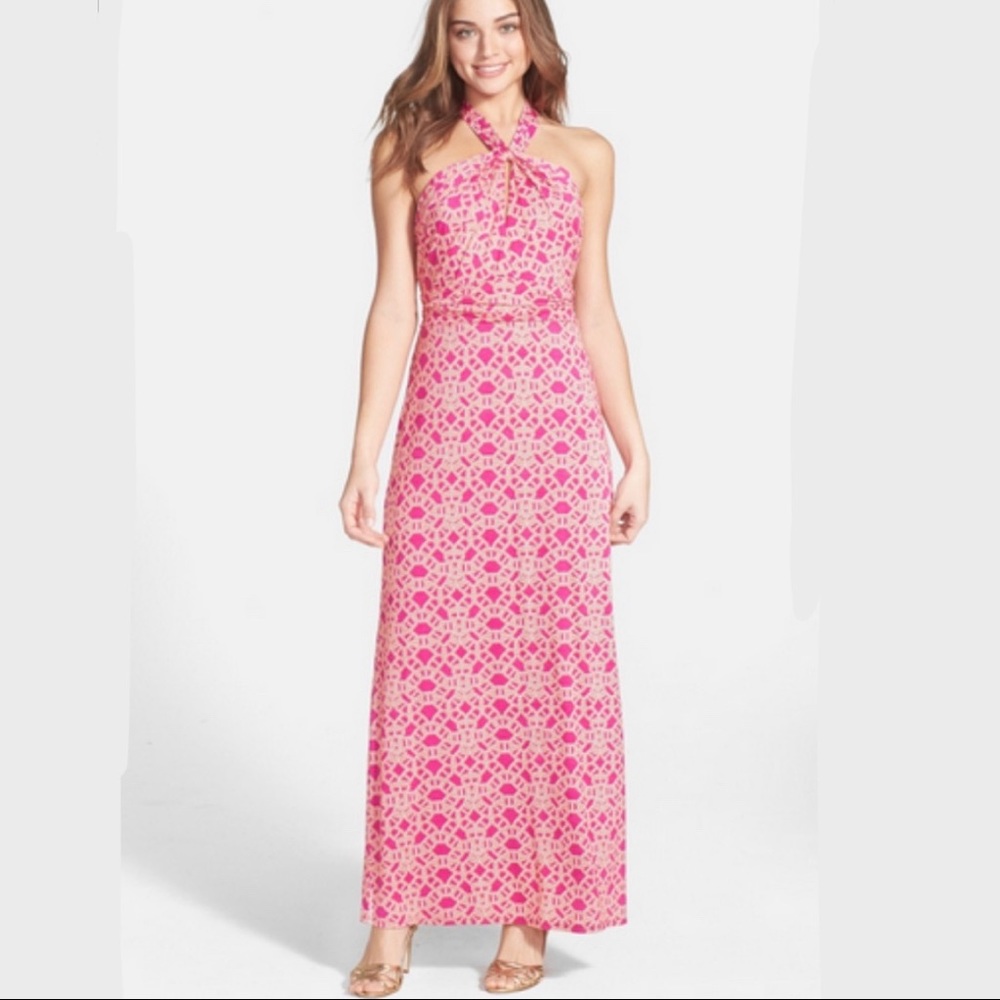 ⭐️Laundry by Shelli Segal Halter Maxi Dress